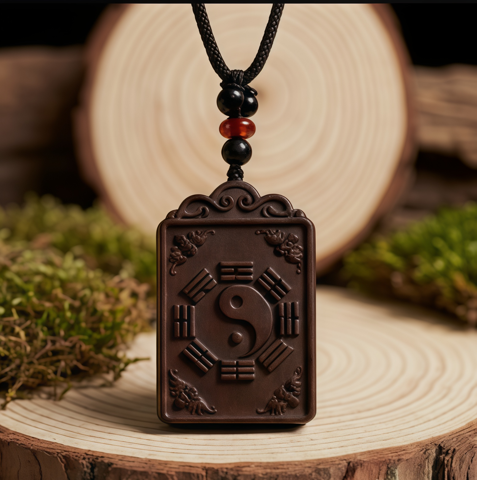 image (16) Black Dragon Eight Trigrams Cards——Attract Wealth, Ward Off Evil, and Ensure Health - الصورة 1