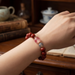 Golden Ten Thousand Taels Pendant & Red Musk Bracelet - Image 2